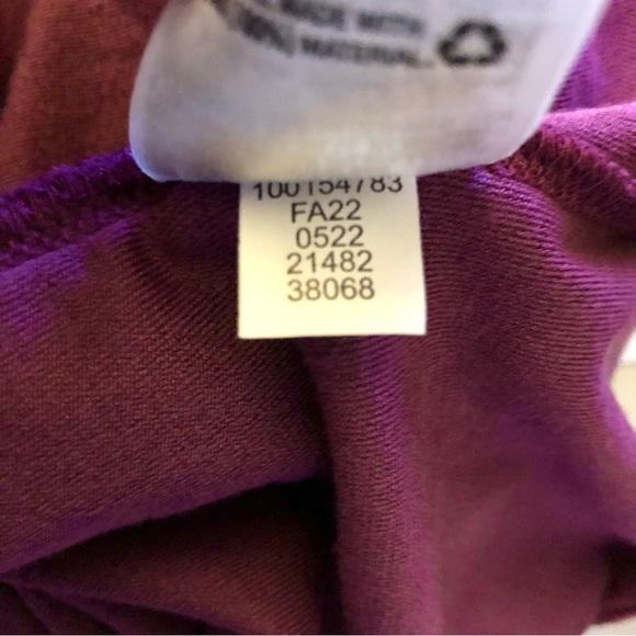 Alfani Velvet Pullover Hoodie Purple XS NWT - Picture 10 of 12